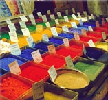 Modern pigment shop, Venice, Italy